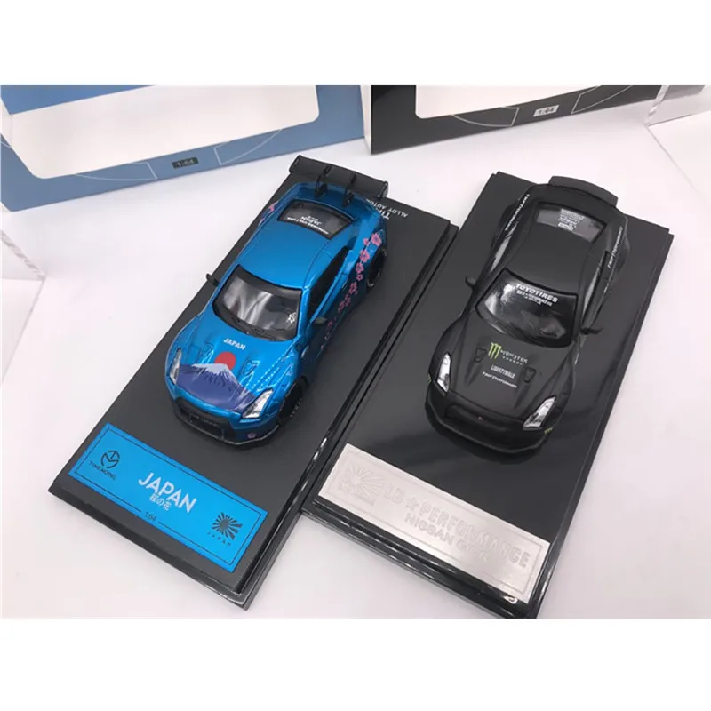 1: 64 модель автомобиля Nissan GTR R35 LB игрушечный автомобиль из сплава игрушки для детей литая модель автомобиля подарок на день рождения