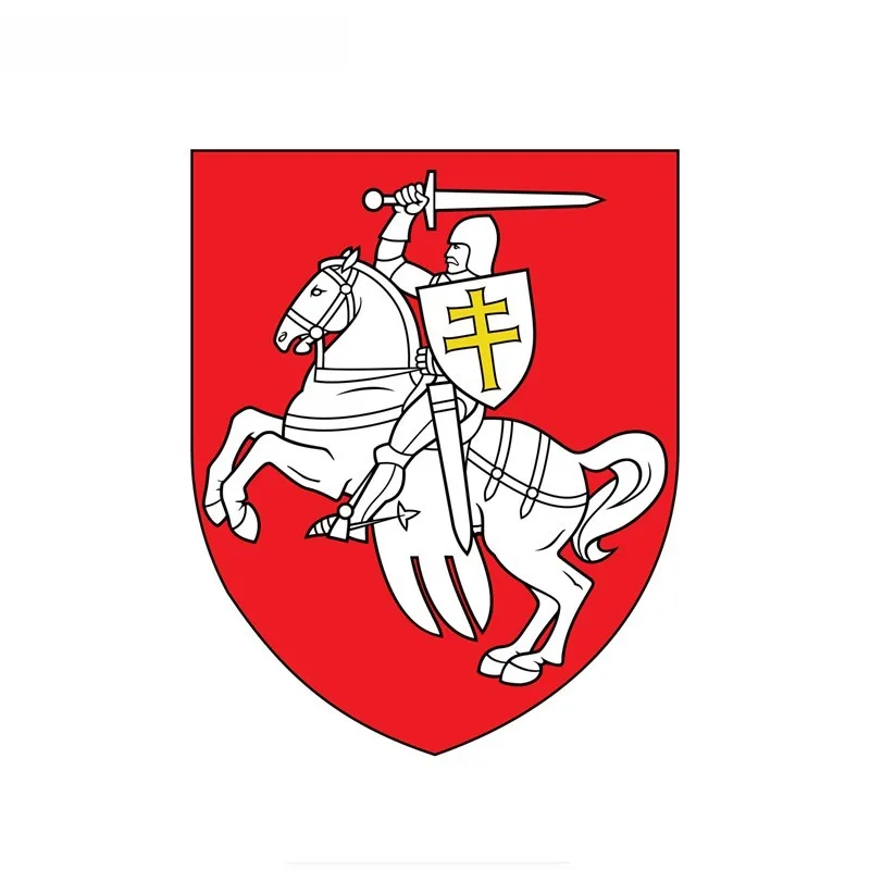 

National Flag National Emblem Coat of Arms of Belarus Window Auto Sticker Decal PVC Waterproof Accessories,14cm*12cm