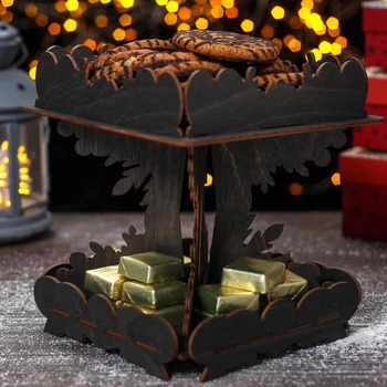 

Candy bowl "Bunk" 19.5 × 19.5 × 20.5 cm, color dark gray