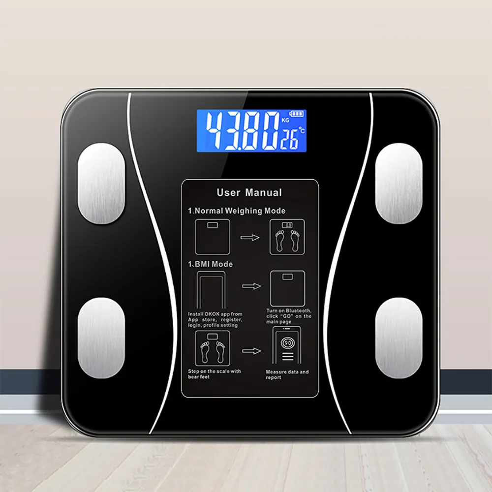 Body Fat Scale Smart Wireless Digital Bathroom Weight Scale Body