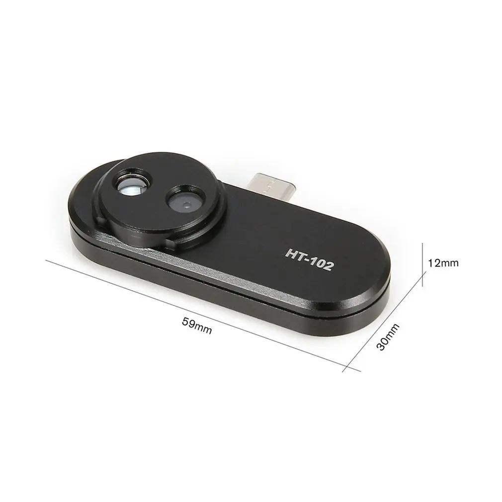 Multifunction Phone Thermometer Handheld Detection Mobile Phone Infrared Black High Thermal Imager for Android YK-102