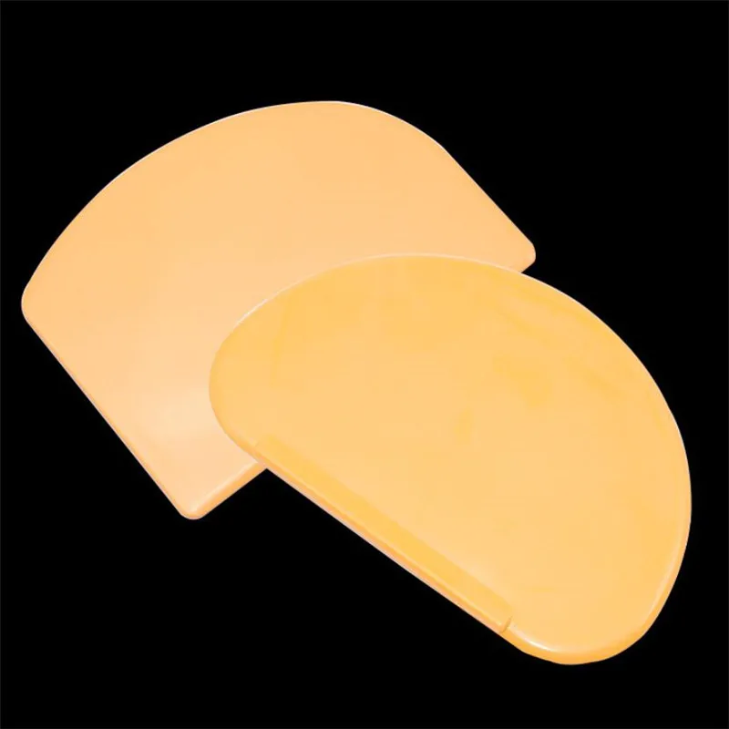 Description Picture 3 of item1Pc Orange Soft Flexible Plastic Dough Cream Scraper Cake Spatula Pastry Butter Cutter Baking Cake Pastry Tools for Bread Making