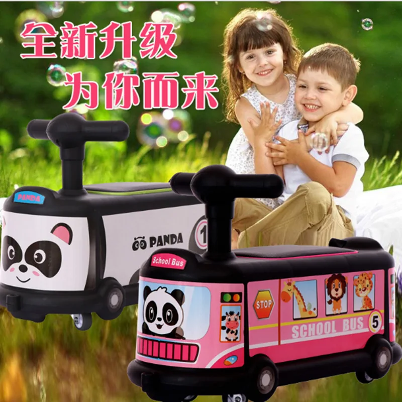 Качественная детская машинка с рулем для катания на роликах 1-3 лет, универсальная беззвучная машинка для катания на колесах