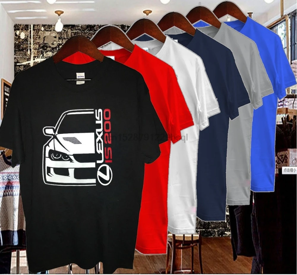 New Logo Lexus Is 200 T-Shirt All Collour Print T Shirt Fashion Oneck Top Cotton Casual O Neck Tops Tee Shirts |