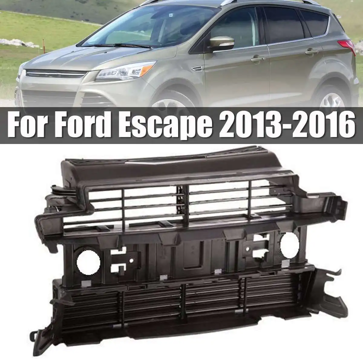 

NEW Black ABS Front Radiator Control Active Grille Vent Shutter For Ford Escape 13-16 CJ5Z-8475-A
