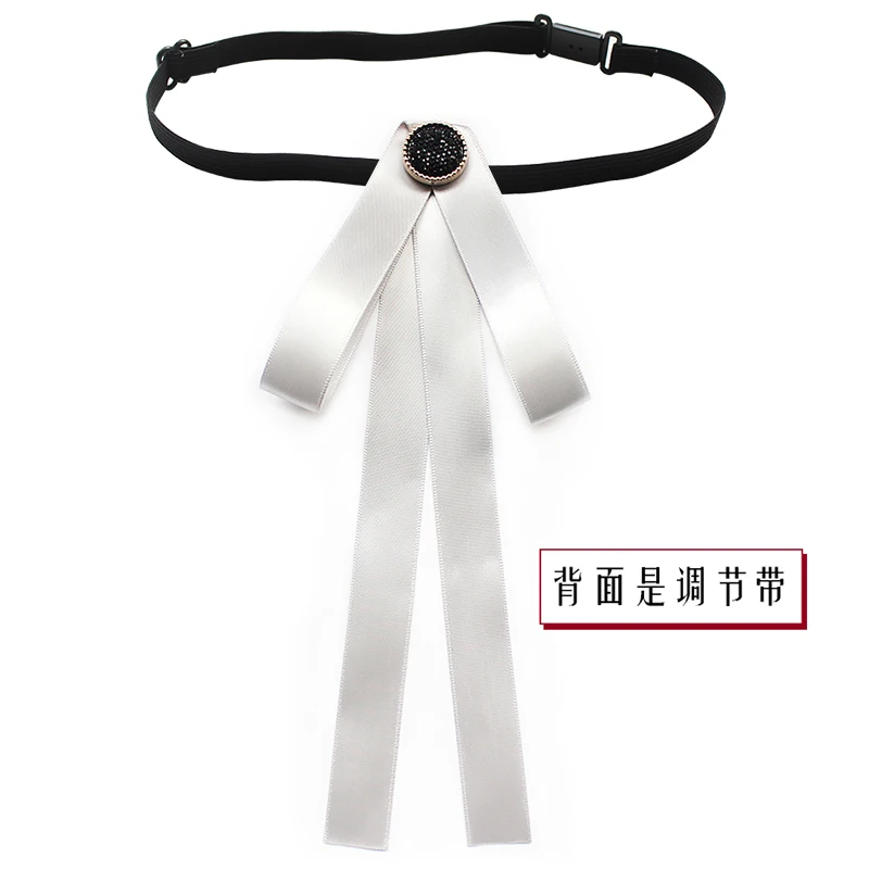 handmade bow tie Элегантный мужской женский свитер с воротником, рубашка, галстук-платок, свадебный галстук со стразами и кристаллами, металлический сплав, жемчуг, галстук-бабочка с лентой - Цвет: handmade bow tie