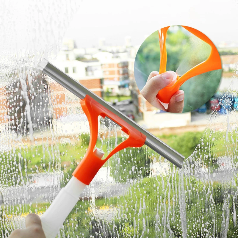 

30x25.8cm Hot Spray Type Brushes Cleaning Multifunctional Cleaner Helper Car Window Squeegee Bathroom Wizard Floor Washing Tool