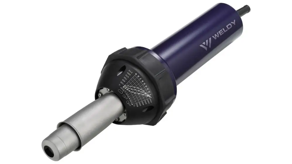 WELDY 1600W 110V/220V Hot Air Torch Heating Gun Plastic Welding Gun PVC TPO Membranes Welder With 40mm Nozzle Silicone Roller 3