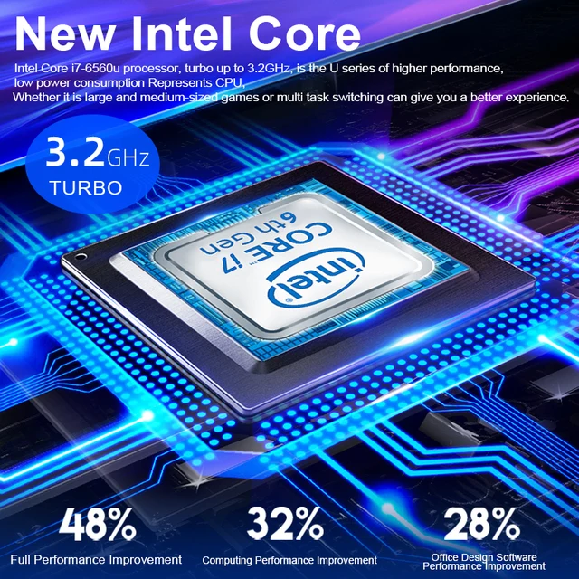 15.6 inch Gaming Laptop Intel Core i7-6560U 8G/16G RAM 1TB/128G/256G/512G SSD Notebook Computer Laptop IPS Display Ultrabook 4