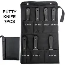 7 шт. 1-" шпатлевка нож Портативный углеродистая марганцевая стальная живопись штукатурка скребок для окон инструмент плитка рабочий инструмент для украшения