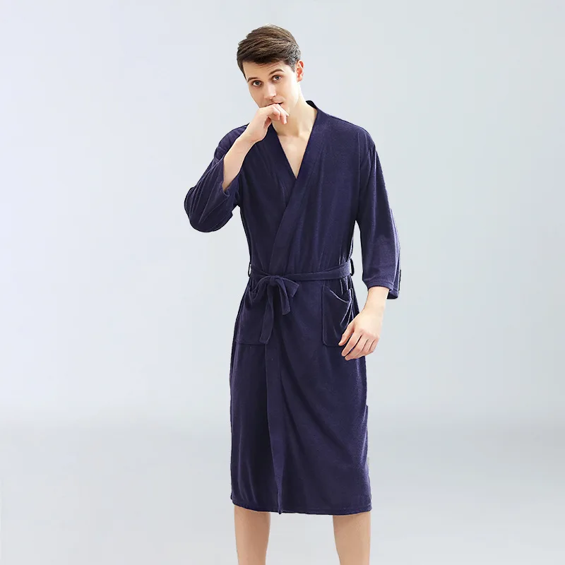 On Sale Lovers Summer Suck Water Kimono Bath Robe Men Sexy Bathrobe Mens Dressing Gown Male Lounge Robes White Soft Homewear On Sale Lovers Summer Suck Water Kimono Bath Robe Men Sexy Bathrobe Mens Dressing Gown Male Lounge Robes White Soft Homewear