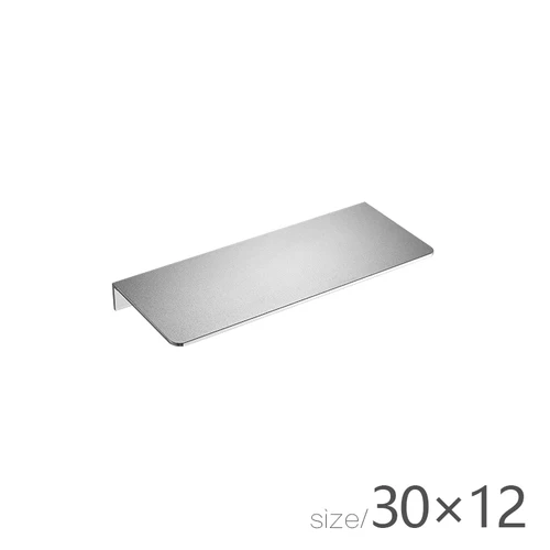 30cm silver punch Скандинавские Бесплатные пробивные Серебристые матовые полки для ванной комнаты Органайзер утолщение пространства алюминиевые стеллажи для хранения душ Caddy металлические полки - Цвет: 30cm silver punch