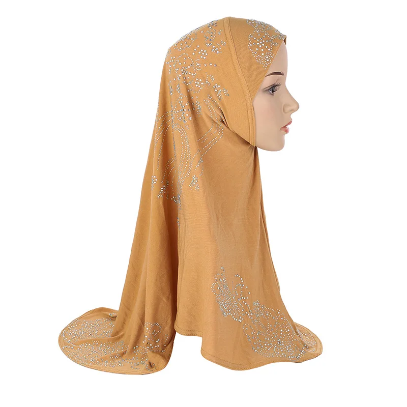 H968 мусульманский хиджаб со многими стразами шарф Арабская шапка|muslim hijab|muslim scarf