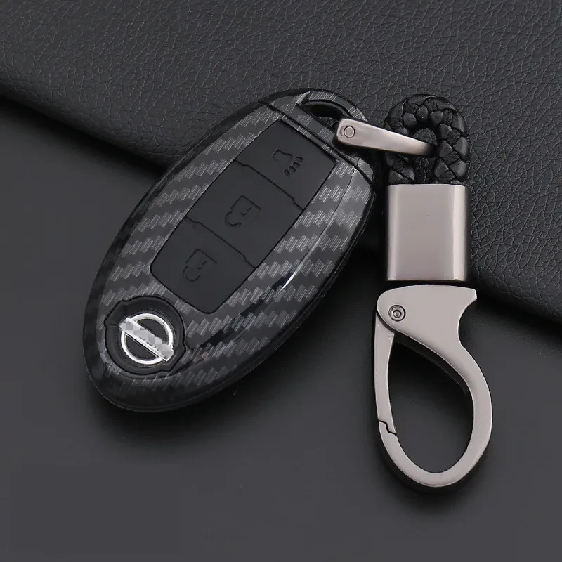 Carbon Fiber Plasti Car Remote Key Cover Case For Nissan Qashqai J10 J11 X-Trail t31 t32 kicks Tiida Pathfinder Murano Note Juke |