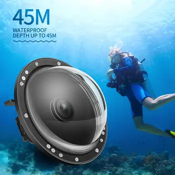 

Dual Handheld Diving Lens Housing Waterproof Dome Port Lens Case Cover with Trigger for DJI Osmo Action Camera