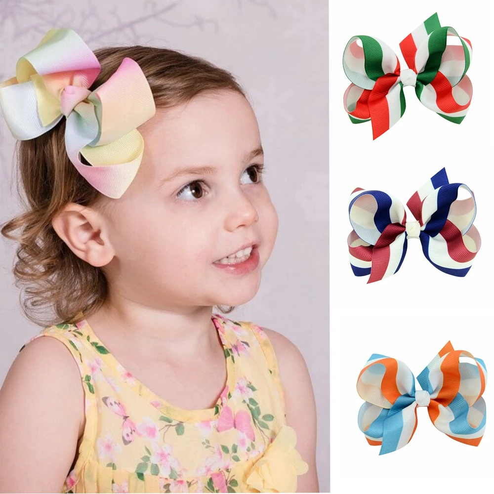 8 шт./лот новые модные заколки для волос с геометрическим дизайном и бантом милыми