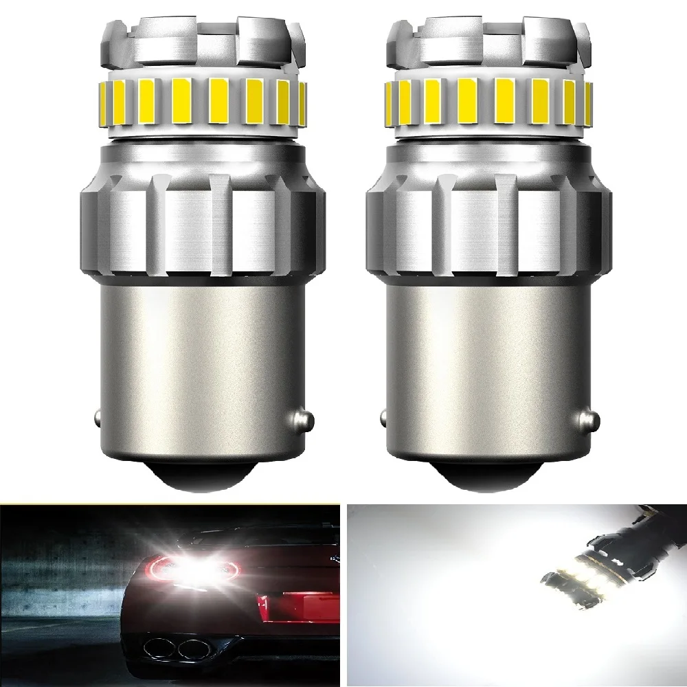 

2x 1156 BA15S P21W LED Bulb 1157 P21/5W Bay15d 3157 7443 Auto Lamp Bulbs For BMW E46 E60 E39 Car LED Reverse Brake Tail Light