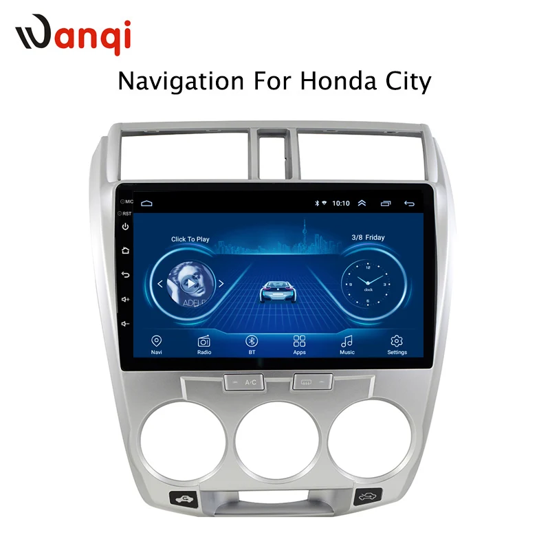 

10.1 inch wanqi 8.1 Car GPS Navigation For Honda City 2008-2014 Support Stereo Audio Radio Video Bluetooth