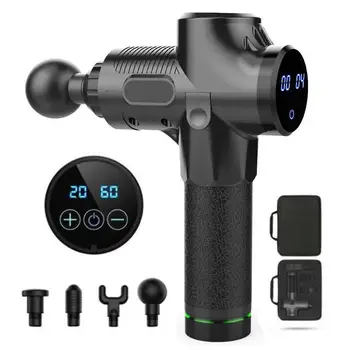 

New LCD Display Massage Gun Deep Muscle Massager Muscle Pain Body Massage Exercising Relaxation Slimming Shaping Pain Relief