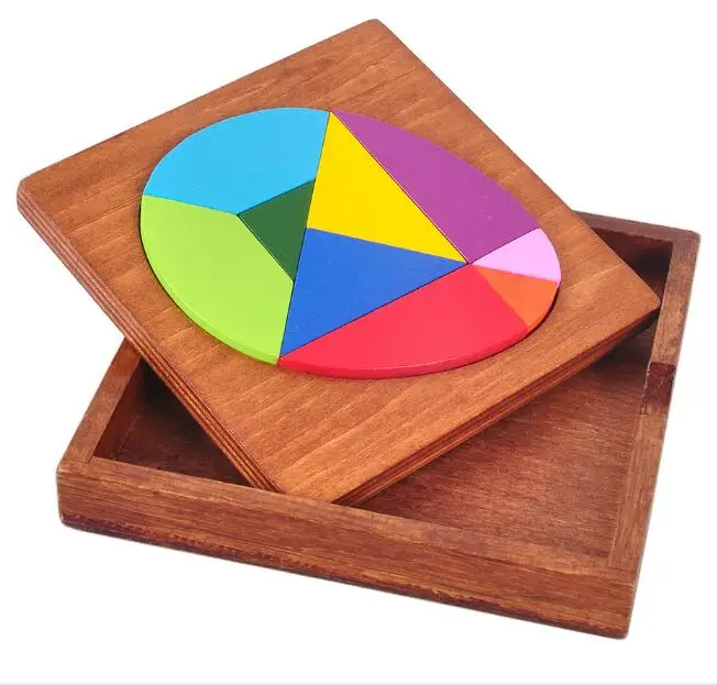 Новые творческие деревянные головоломки Tangram игра-головоломка для детей