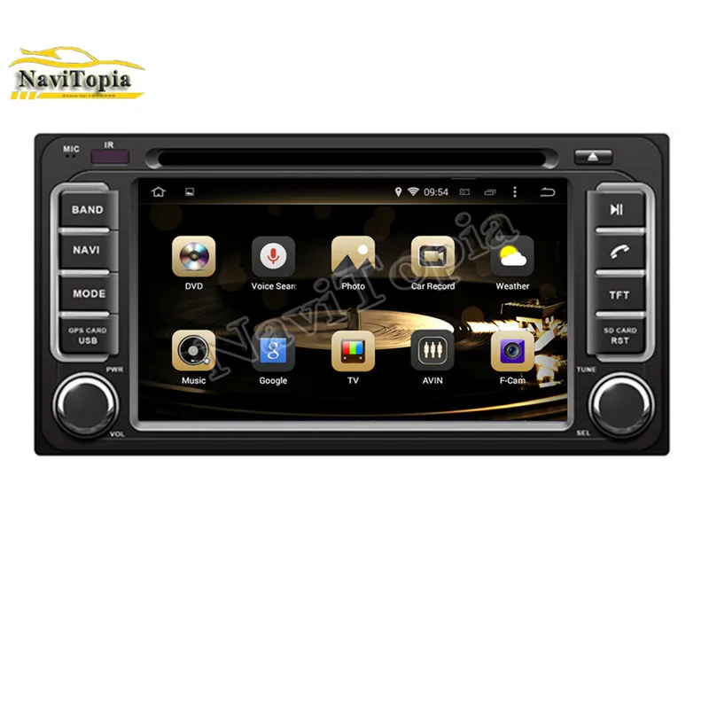 Discount NAVITOPIA 4G RAM 32G ROM Octa Core Android 9.0 Car DVD Player GPS Navigation for Toyota HIACE for Toyota Ielas for Fortuner 2