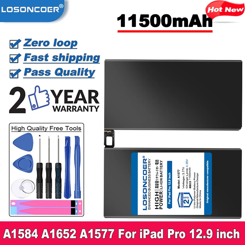 LOSONCOER 11500 мАч Высококачественный аккумулятор для планшета Apple iPad Pro 12 9 дюймов A1584