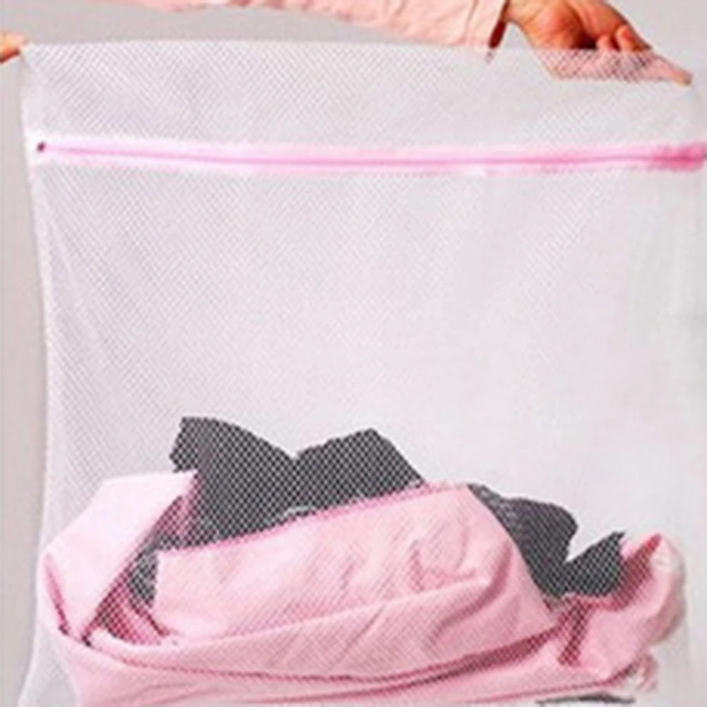 2 шт нейлоновая ткань сумки для стирки одежды бюстгальтер сумка для хранения нижнего белья многоразовая сетка на молнии мешок для стирки Органайзер Домашний для хранения