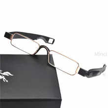 TR90 360 вращающиеся складные очки для чтения мужские портативные Анти-усталость свет дальнозоркость очки+ 1,0+ 1,5 до+ 4,0 с коробкой FML