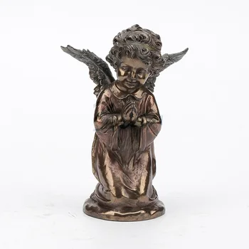 

Creative Little Angel Art Sculpture Figure Prayer Statue Resin Crafts Handcraft Decorations For Home Birthday Gift R3201