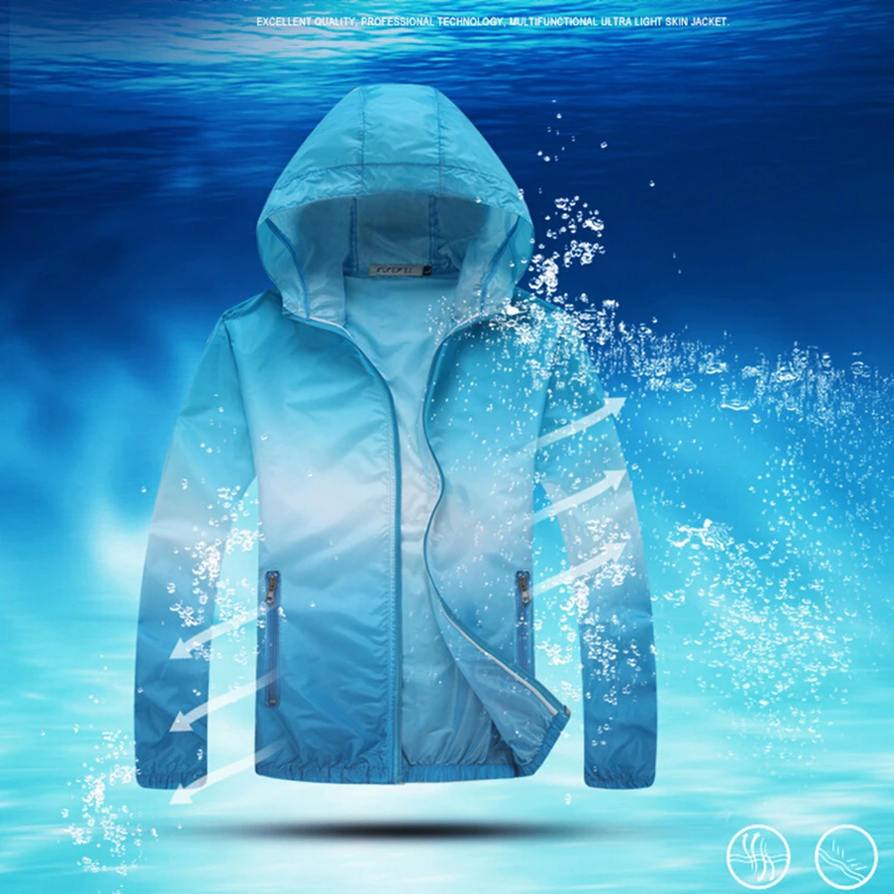 Ультралегкая Мужская Женская Солнцезащитная куртка для бега кожаное пальто