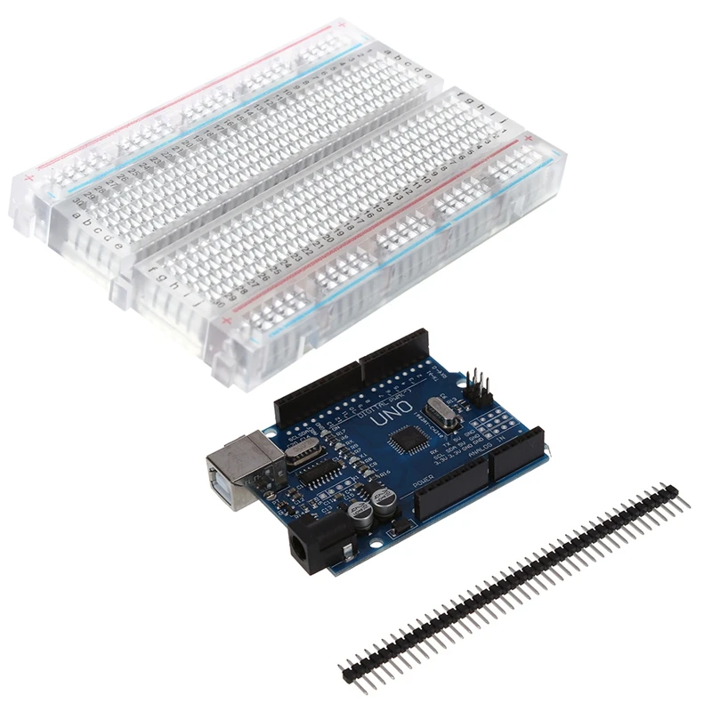 Экспериментальная плата макетная плата ZYJ-60 прозрачная новая и Atmega328p CH340G UNO R3 плата+ USB кабель совместим с