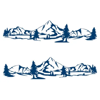 

Waterproof RV Roof 100CM x 27CM Stickers Motorhome RV Tree Graphic Caravan