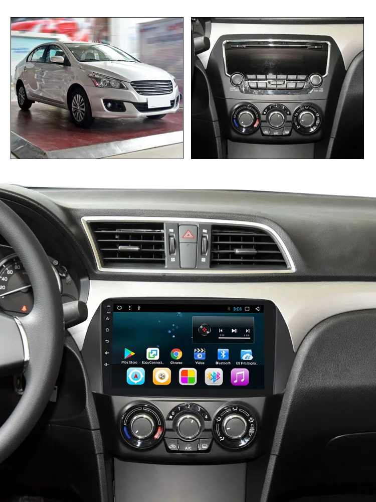 Gps навигатор плеер для SUZUKI ALIVIO/CIAZ Android 9 дюймов 1din Автомагнитола с WiFi USB DVR BT Камера заднего вида 2+ 16