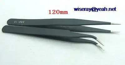 DHL/EMS 100 шт немагнитные пинцеты из нержавеющей стали IC SMD SMT Ювелирные плоскогубцы Tools-A7
