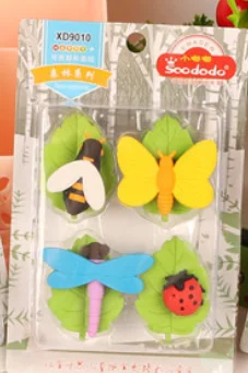 1PACK Милые Kawaii животные еда для девочек макияж шары овощи десерт карандаш школьные ластики офисные принадлежности резиновый ластик подарок для детей - Цвет: 1PACK