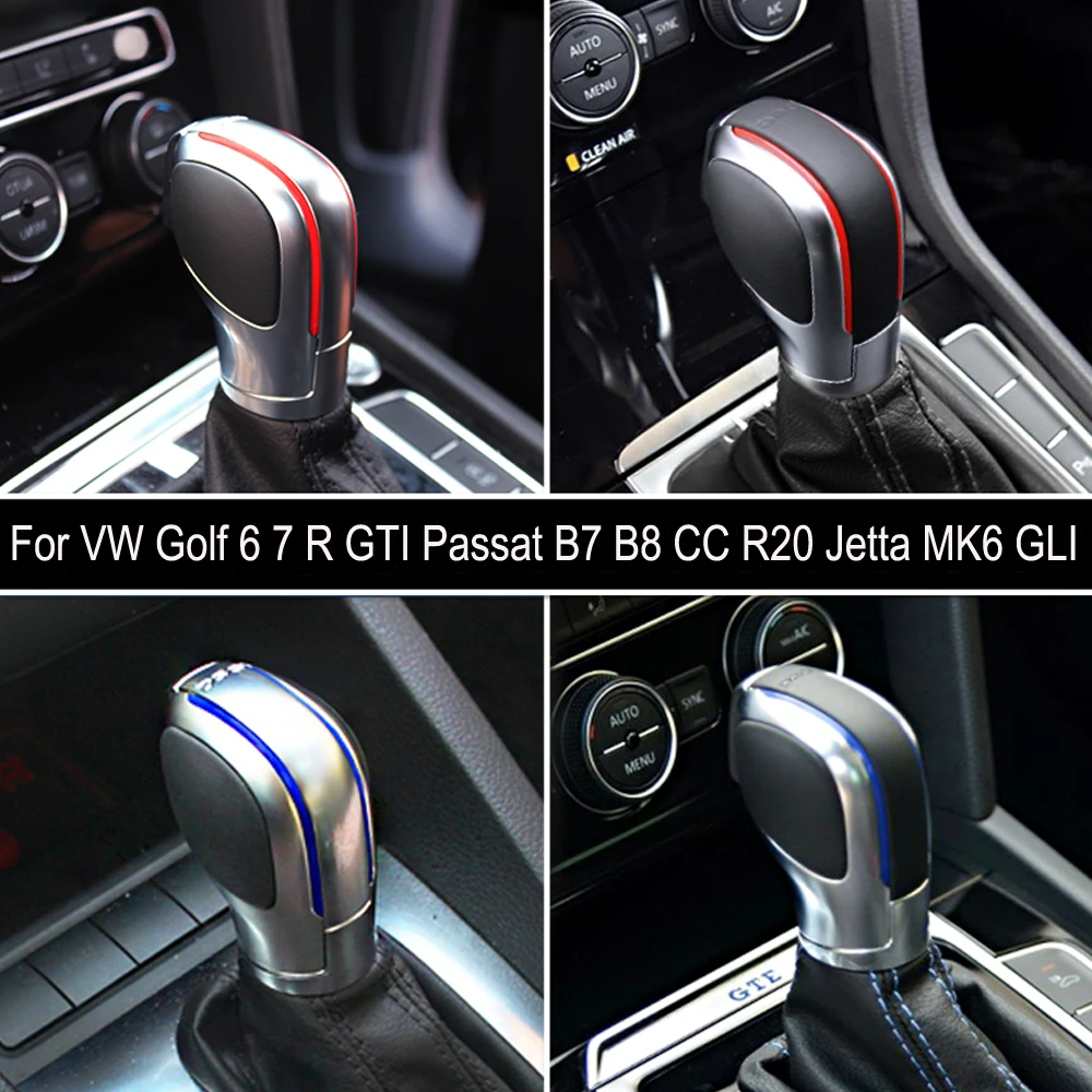 Otomatik Vites Topuzu Kolu Shifter El Topu Vw Golf 6 Icin 7 R Gti Passat B7 B8 Cc R20 Jetta Mk6 Gli Krom Mat Gumus Dsg Logo Gear Shift Knob Aliexpress