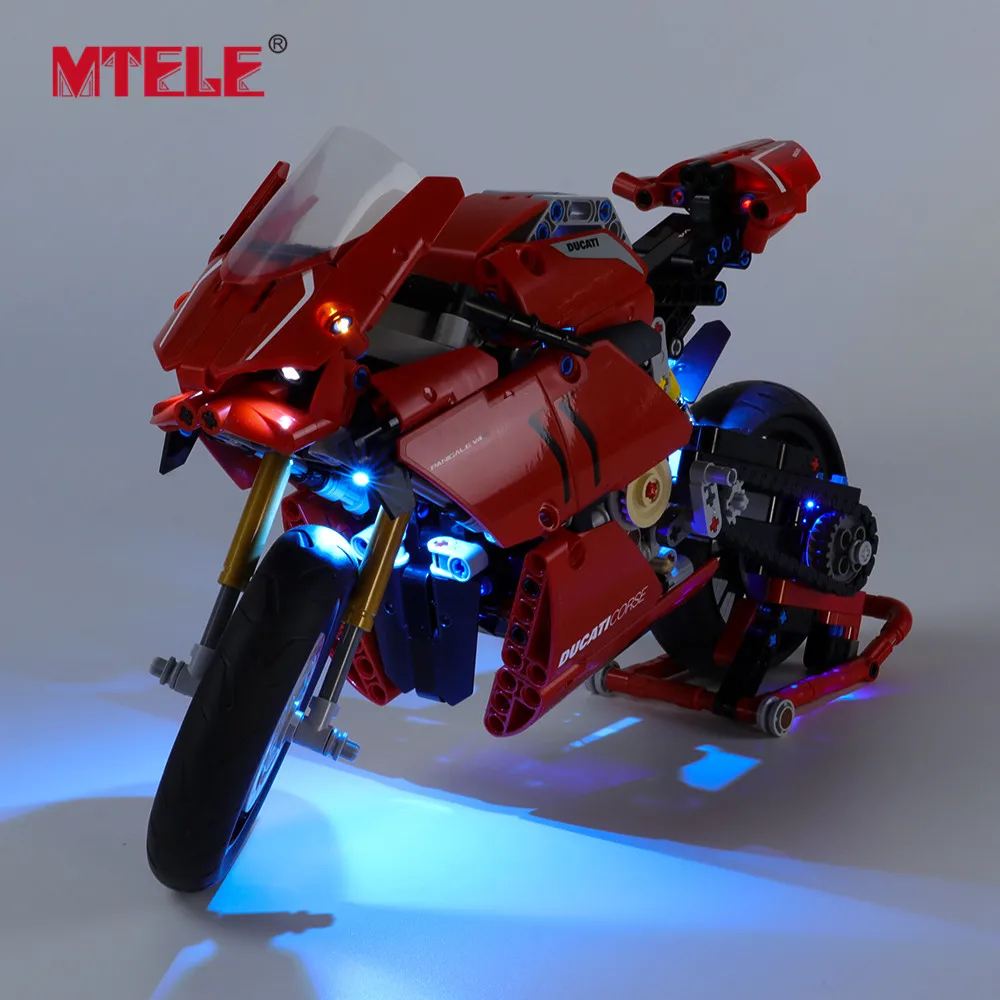 

MTELE Brand LED Light Up Kit For Technic Motorcycle Toys Lighting Set Compatible With 42107