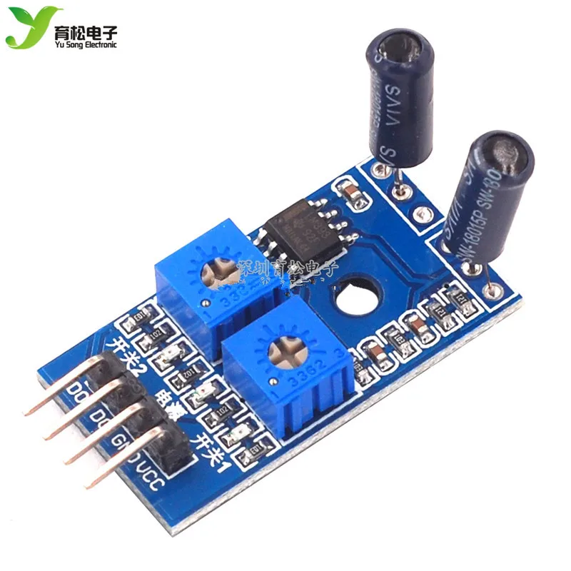 Нормально открытый 2-сторонний модуль датчика вибрации тревожный триггер