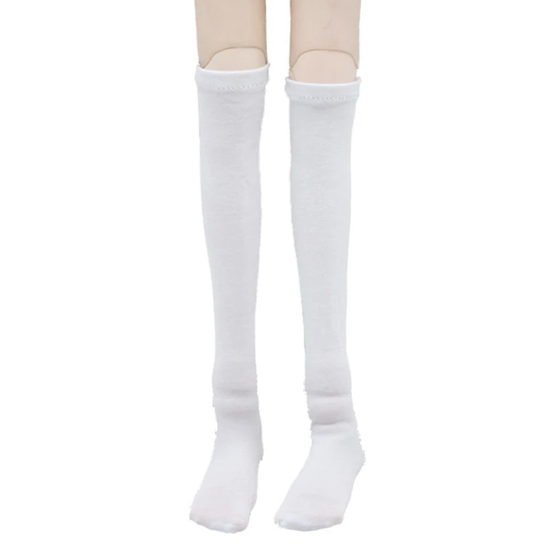 ZJF156-04 BJD 1/3 одежда средней длины чулки игрушки для детей яркие цвета полосатые кружевные носки 1 шт. ткань кукольные носки для куклы одежда детские игрушки - Цвет: ZJF156-04