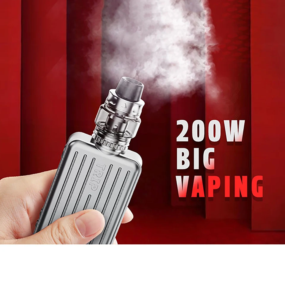Оригинальный бокс мод Vapor Storm Trip TC 200 Вт мощный с аккумулятором 18650 и экраном 0 91