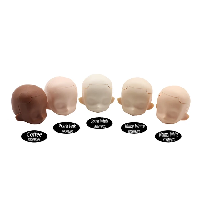 OB11 Doll Head (Including Face/Face Support/Back of Head) and Body Fit Obitsu11,GSC,DOD Dolls and 1/12 BJD Dolls Toy Accessories 2