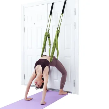 

Adjustable Aerial Yoga Strap Hammock Swing Stretching Anti-gravity Inversion Exercises Door Lower Waist Flexibility Trainer