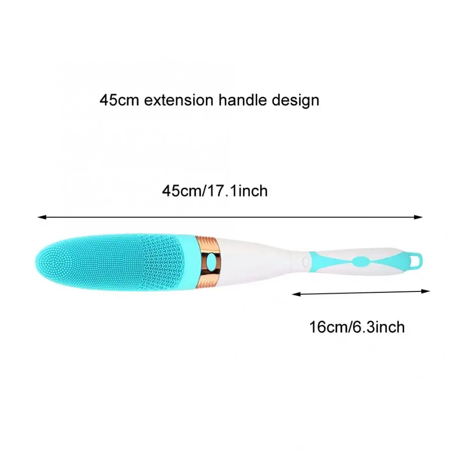 Многофункциональная электрическая щетка для ванны с длинной ручкой, щетка для чистки тела, отшелушивающий массажер, щетки для купания