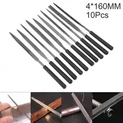 10 шт 160 мм набор для обрезки стальных напильников полукруглый плоский треугольник квадратный напильник комбинация