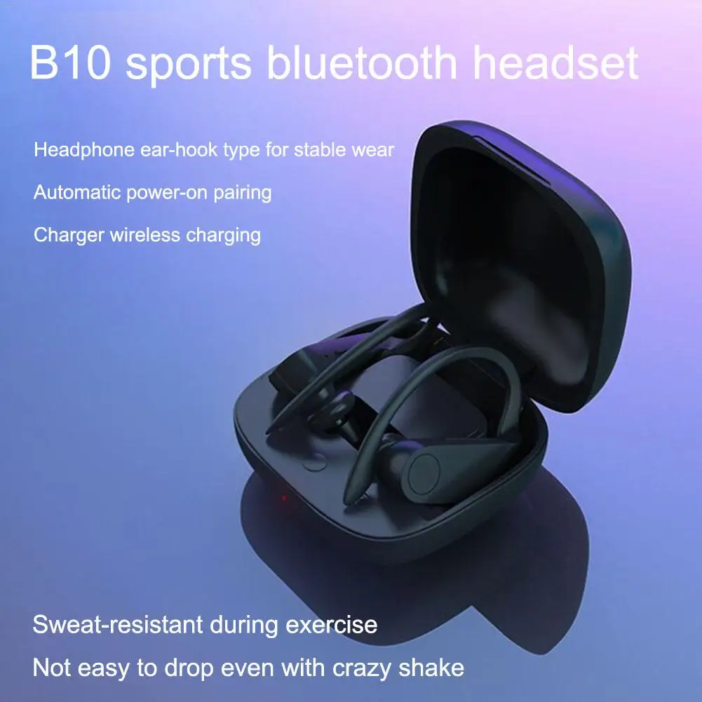 Спортивные Беспроводные наушники B10 TWS стереонаушники Bluetooth 5 0 с шумоподавлением