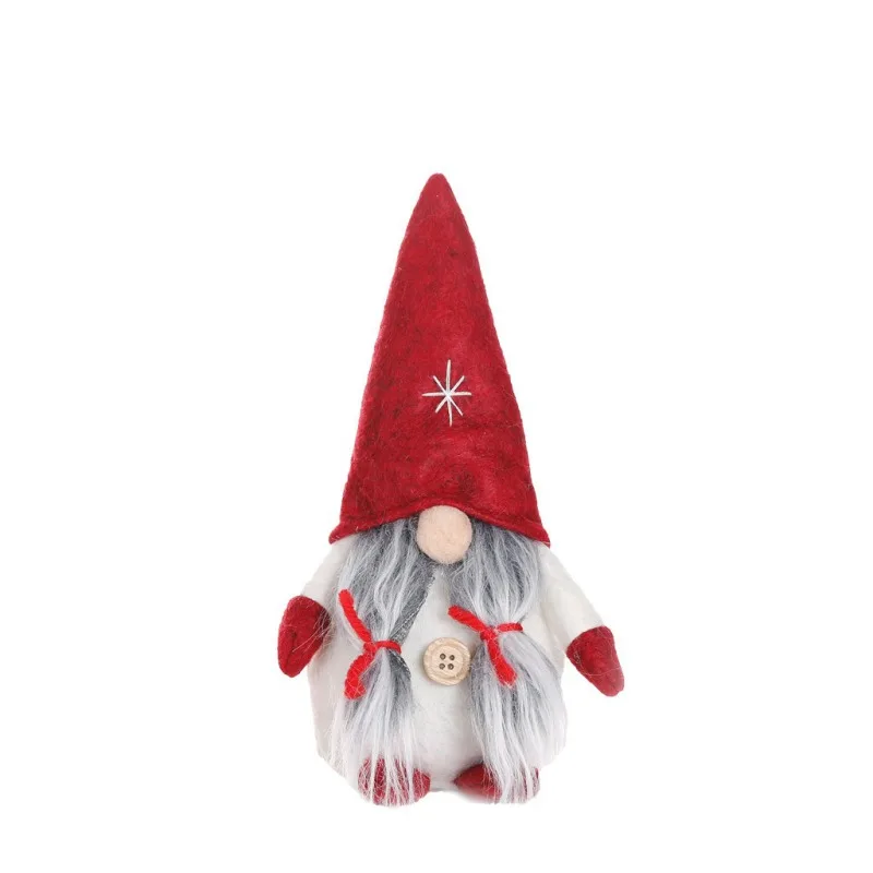 Cute Christmas Decoration Sitting Long Leg No Face Elf Doll Decorations For Festival Home Decor Kids New Year Gift - Цвет: 22B