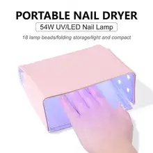 

Manicure Phototherapy Machine Nail Curing LED 54W Fold 18 UV Lamp Dryer Fast Manicure Phototherapy Machine