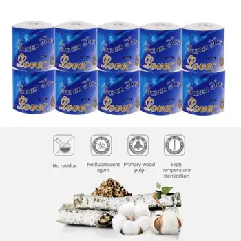 

HOT 10 Roll/Lot Mild Care Soft Comfortable Toilet Paper 3-Layer Napkin Dissolvable Household Paper Toilet 100% soluble
