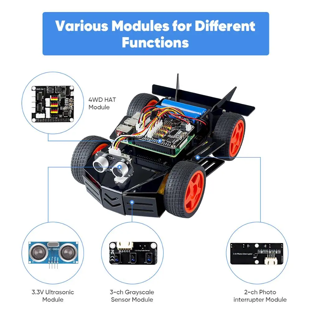 Рисунок 2 - CC SunFounder Raspberry Pi Car Robot Kit