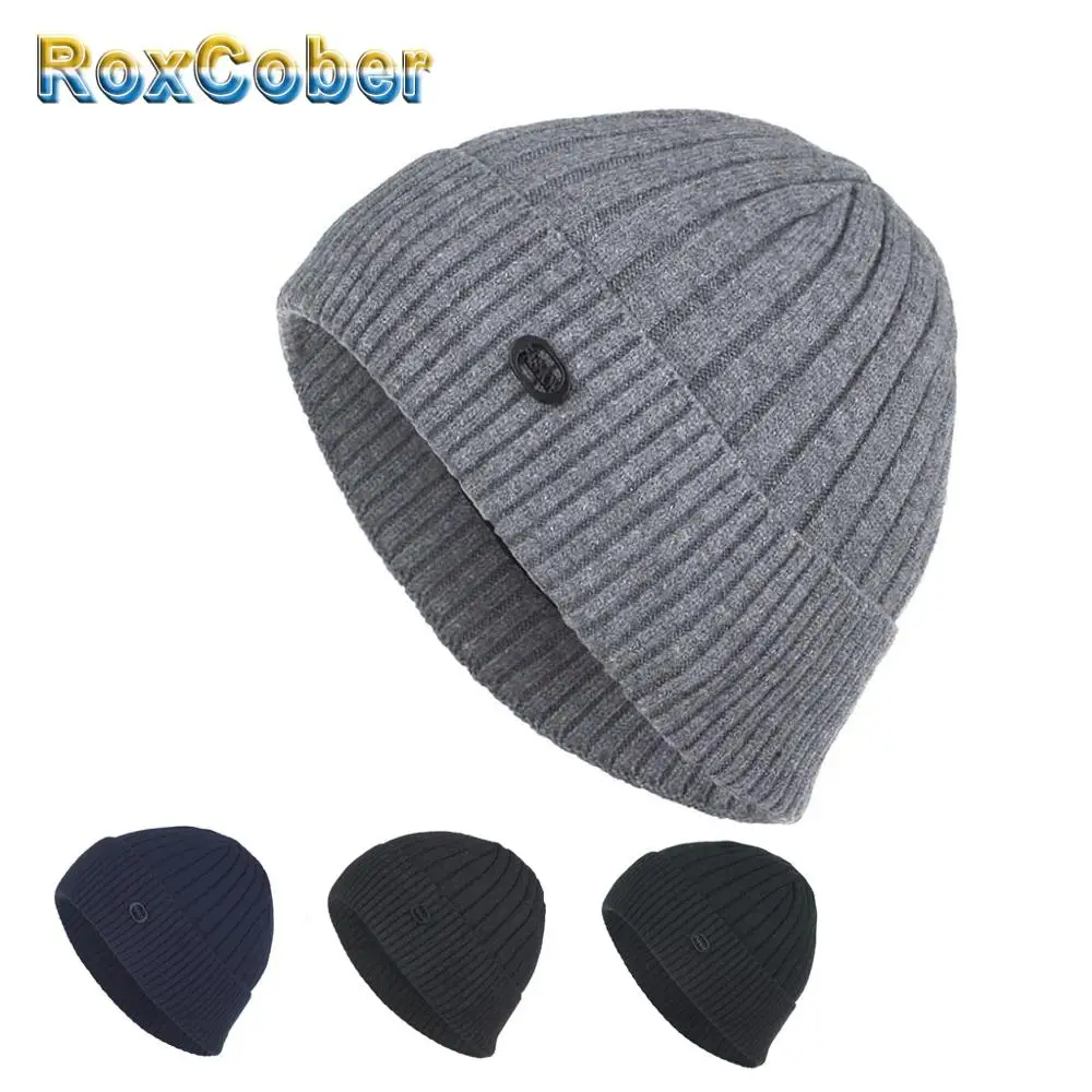 RoxCober Skullies Beanies зимняя вязаная шапка бини зимний теплый шарф головные уборы для мужчин и женщин шапки брендовые маска капота брендовые кепки